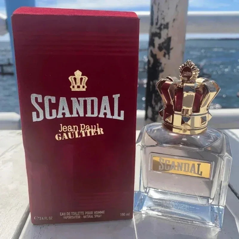 Scandal for Men Eau De Parfum Long Lasting Woody Fragrance Vetiver Leather & Sandalwood Cologne Premium Perfume Gift Set for Him - Luvia