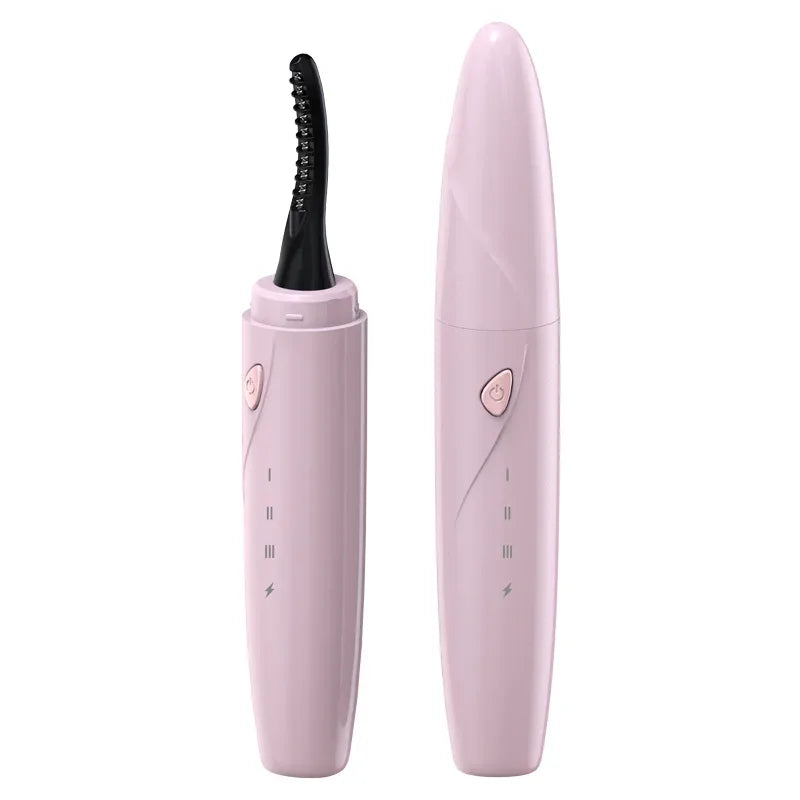 Heated Eyelash Curler 3-Level Adjustable Temperature Rapid Heated Type C Rechargeable Safe Anti-Burn Eye Lash Comb Teeth Design - Luvia