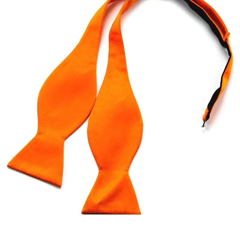 Men's Formal Pre-tied Adjustable Bow Tie Solid Color Elegant Wedding Party Event Bulk Wholesale Easy Wear British Style - Luvia