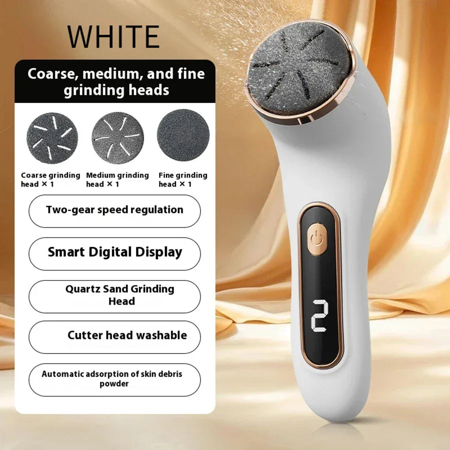 Professional electric foot callus remover - easy to use, painless, quick removal, rechargeable, gentle exfoliation, making the s - Luvia