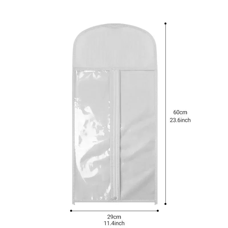 Wig storage bag, organizing bag, wig case, wig-specific transparent bag, zipper bag - Luvia