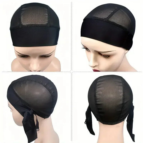 1 piece mesh wig cap with adjustable headband wig cap wig grip cap for making wigs - Luvia