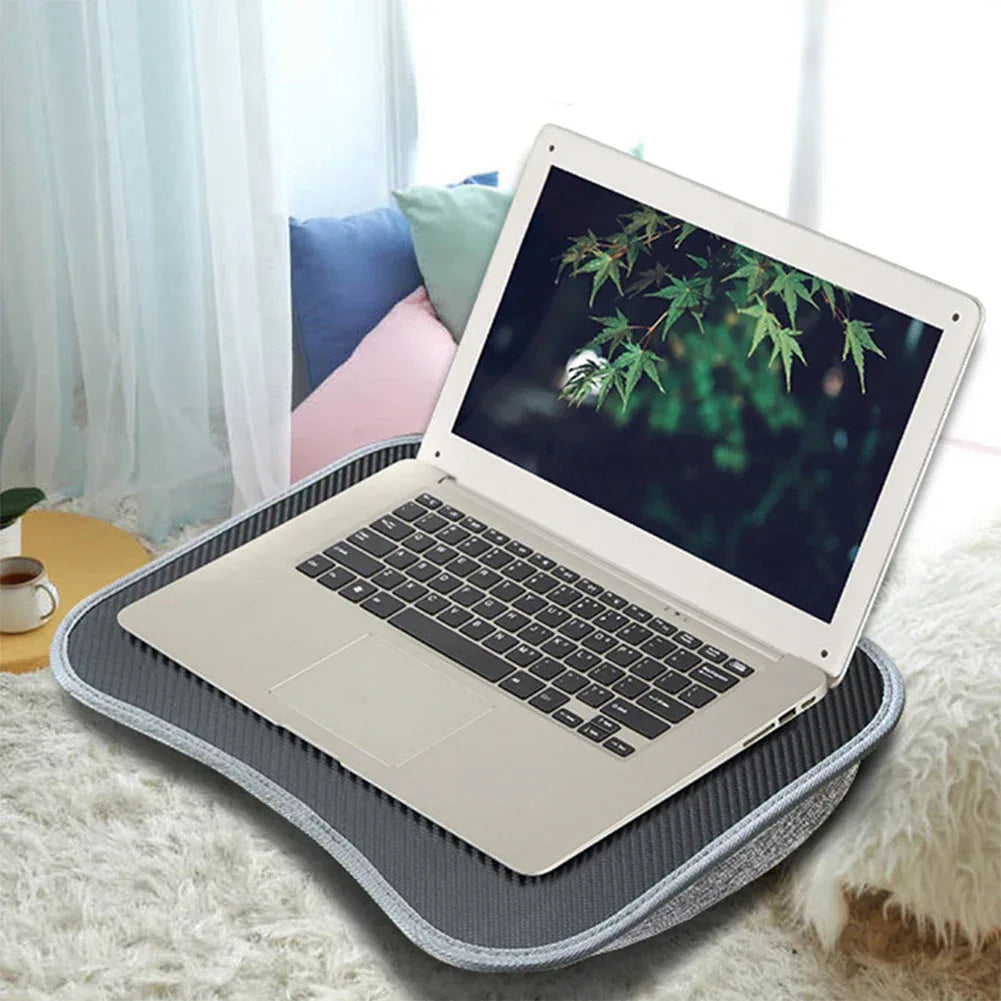 Laptop Lap Desk with Soft Pillow Cushion Portable Laptop Desk Writing Padded Tray for 13-15Inch Laptops - Luvia