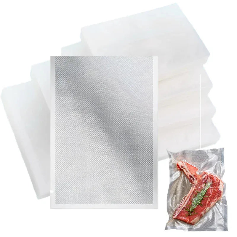 100PCS Vacuum Storage Bags 12x20cm Plastic Textured Storage Bag for Vacuum Sealing Machine for Pack Food Saver Packer Seal Bags - Luvia