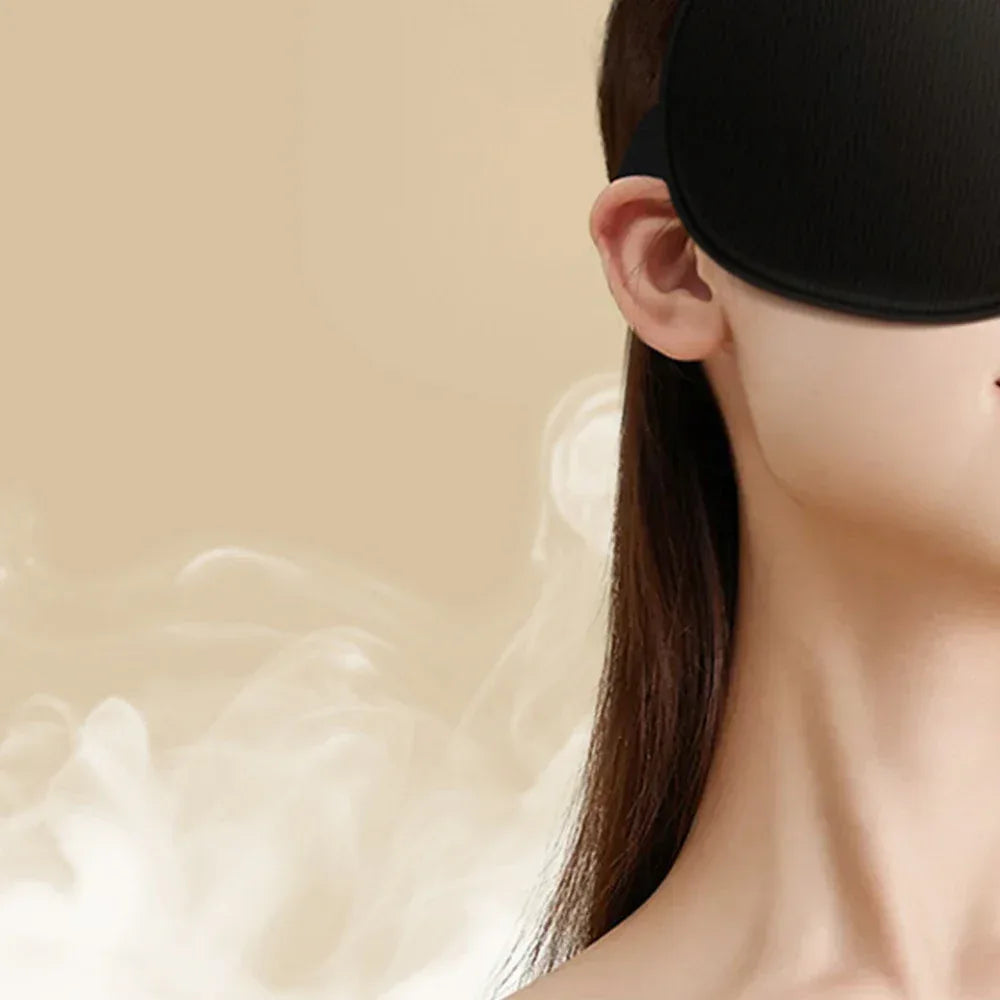 Electric Steam Eye Massager Sleeping Mask Heated Eye Resistant Remover Eye Temperature Massage Relieve Fatigue Eye Shade - Luvia