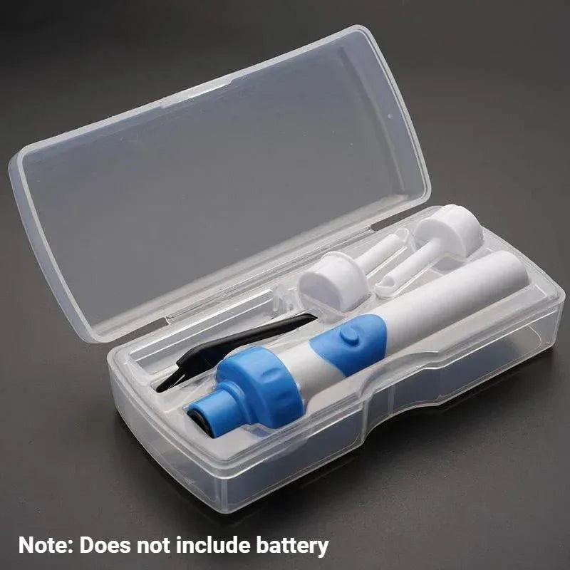 1 Set Electric Ear Wax Remover, Automatic Vacuum Ear Cleaner Tool Set, Safe & Gentle Earwax Removal Kit for Adults & Kids - Luvia