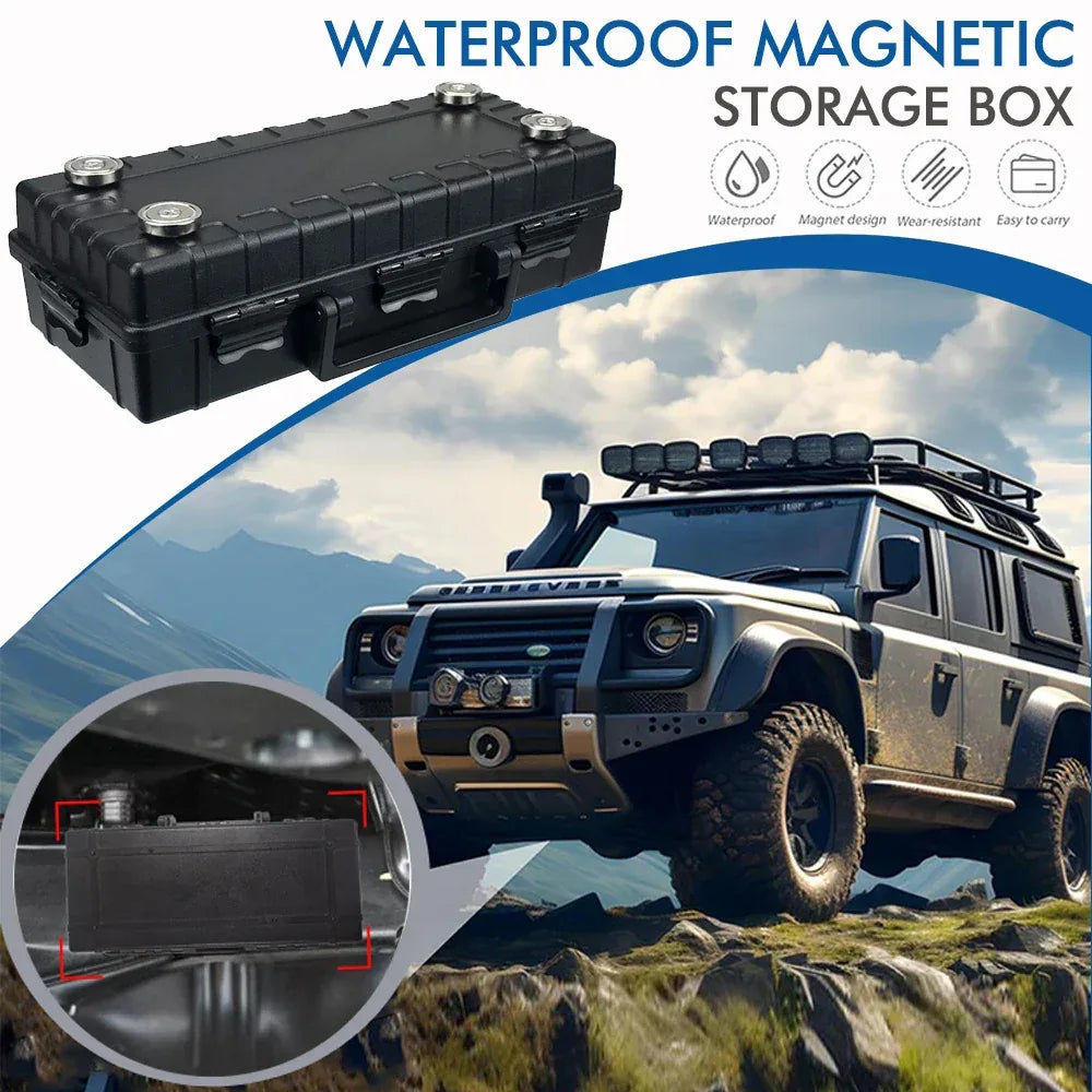 Magnetic Key Holder Under Car Hide Key Box with Strong Magnet Waterproof Magnetic Key Hider Rustproof Magnetic Storage Box - Luvia
