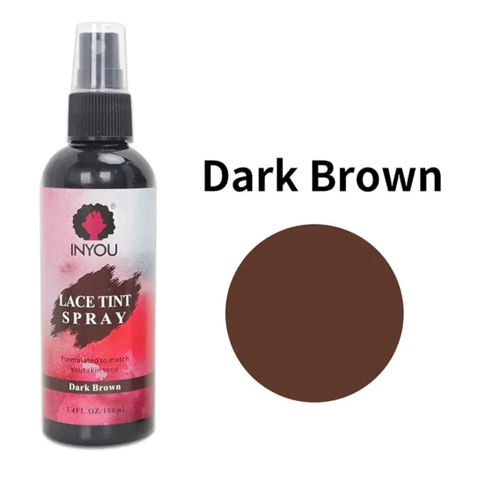 Lace Tint Spray For Wigs, Waterproof Lace Tint Melting Mousse Spray Concealer For Lace Closure Front Wigs Toupees - Luvia