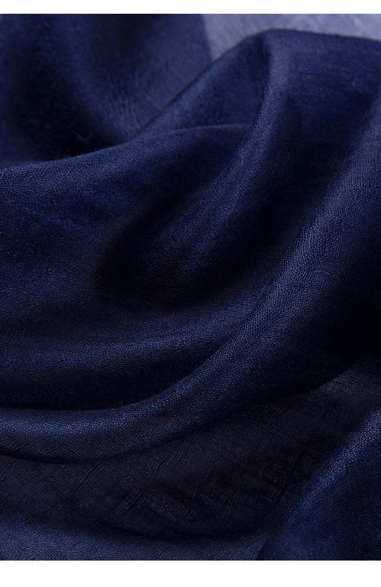 100% Cashmere Scarf Women Luxury Brand Warm Soft Wrap Shawl Large Size Fashion Pashmina Thin Scarf Summer Four seasons - Luvia