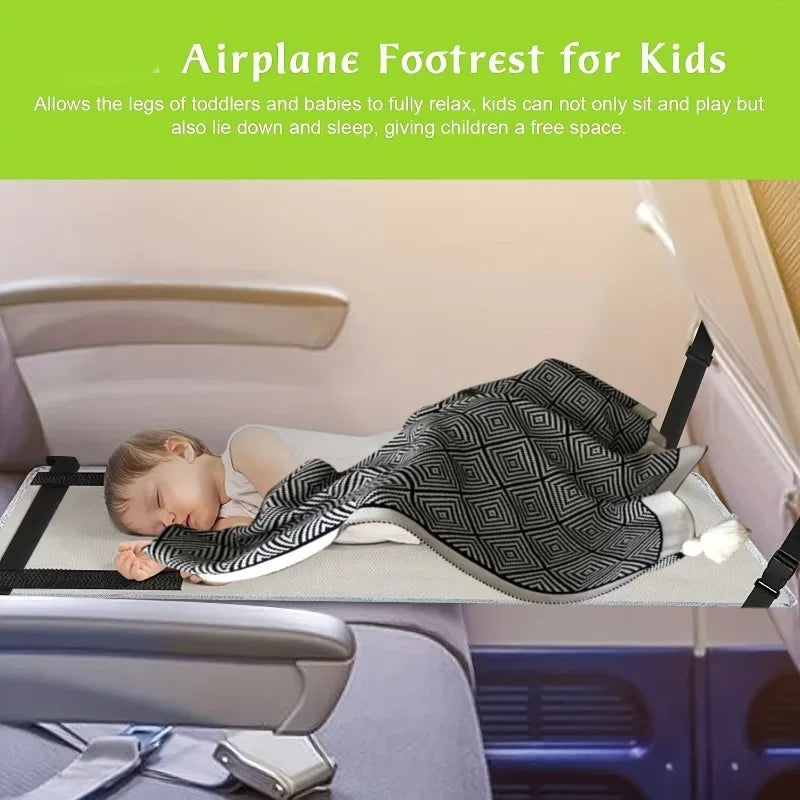 1pcs Portable Kids Airplane Travel Seat Extender Pad Adjustable Flight Bed with Oxford Fabric Seat extension pad - Luvia