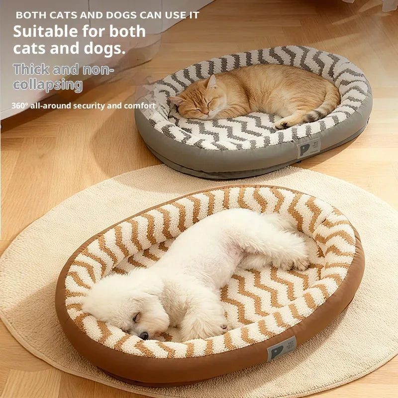 Orthopedic Memory Foam Dog Bed Machine Washable Removable Cover Supportive Mattress for Small Medium Large Dogs Cats Pets - Luvia