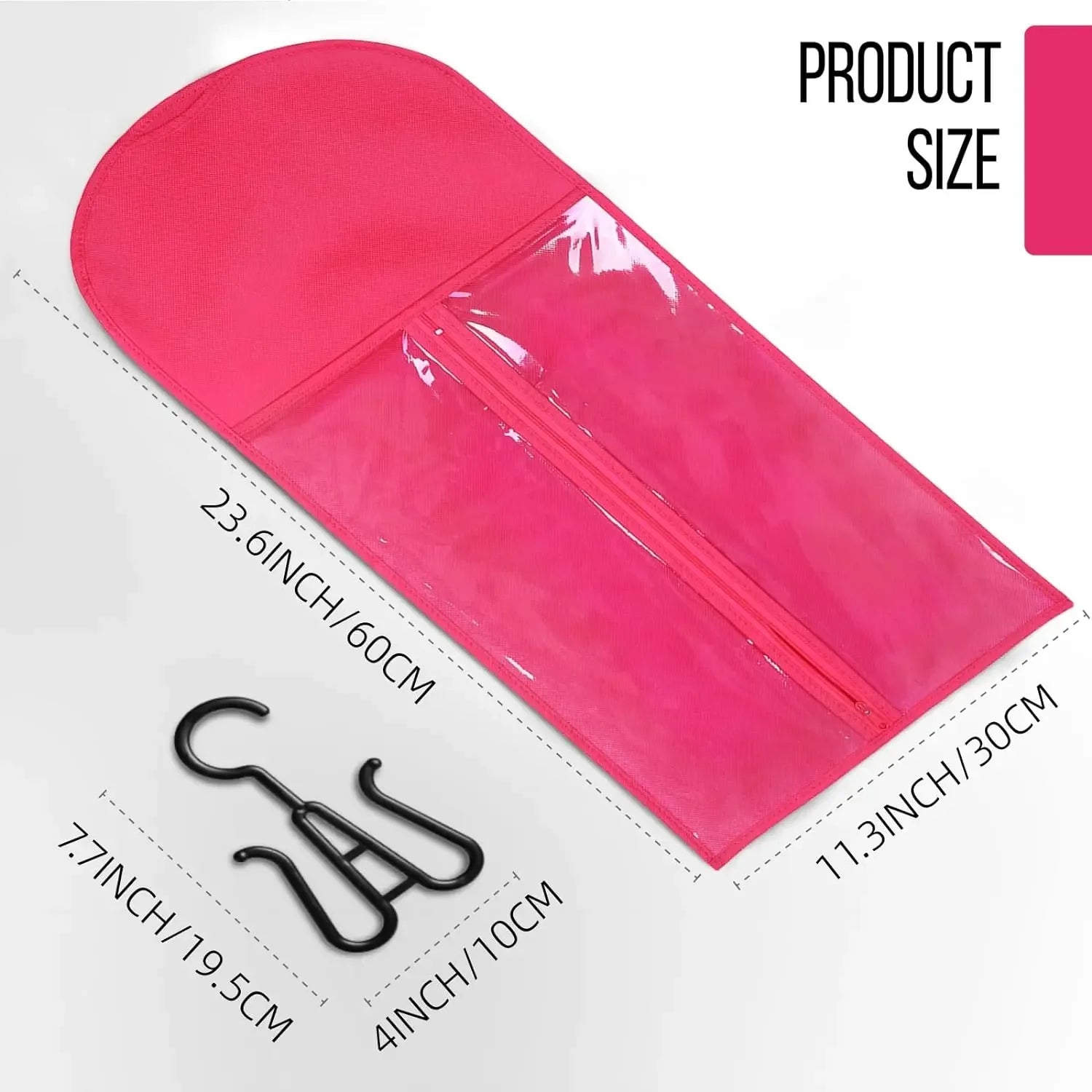 10pcs Wall-Mounted Wig Storage Bags,Travel-Friendly Organizer Black, for All Wig Types,Breathable Material - Luvia