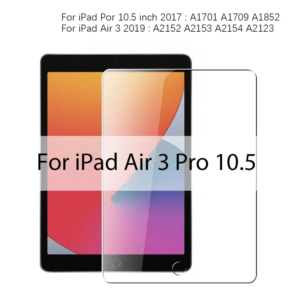 3PCS Tempered Glass For Ipad Pro 13 12.9 11 6th M4 M2 2024 Air 5 4 3 2 1 9 9th 10 10th Gen Mini 6 10.9 10.2 9.7 Screen Protector - Luvia