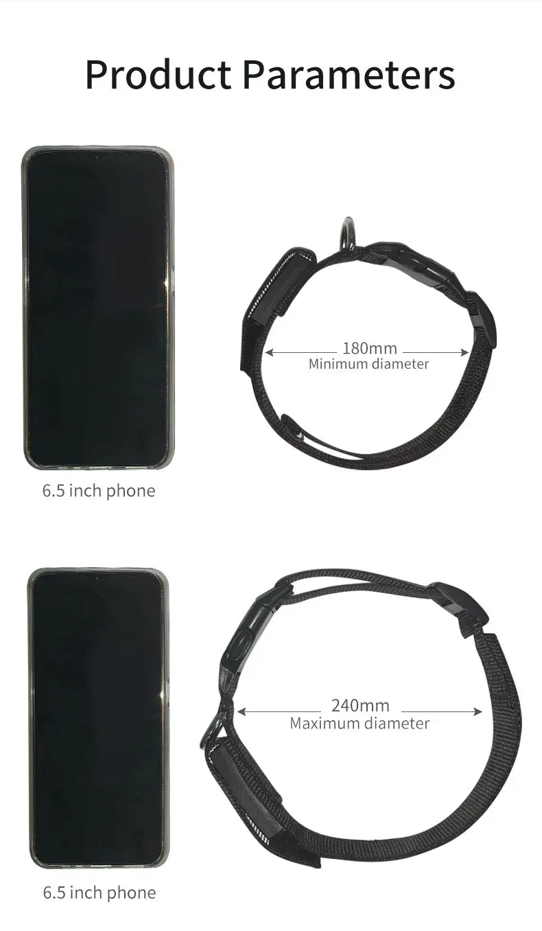 LED Dog Collar USB Rechargeable Light Up Dog Collar Adjustable Comfortable Safety Dog Collar for Small, Medium, Large Dogs - Luvia