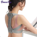 Posture Corrector Easy Wearing Concealed Back Brace with Adjustable Belt, Breathable Back Straightener for Improving Hunchback - Luvia