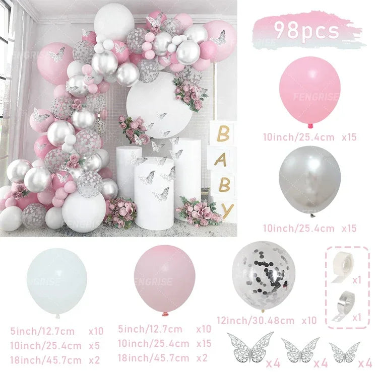 Balloon Garland Arch Kit Birthday Party Decoration Girl Birthday Foil Balloon Baby Shower Decor Globos Wedding Party Supplies - Luvia