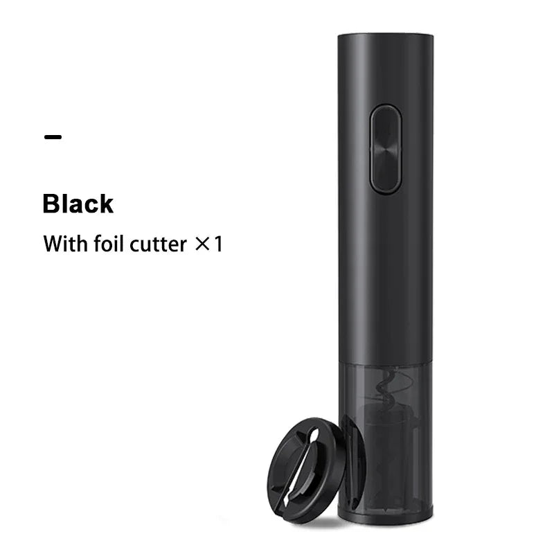 Electric Bottle Opener with Foil Cutter Corkscrew Wine Accessories Smart Automatic Wine Opener Kitchen Appliance - Luvia