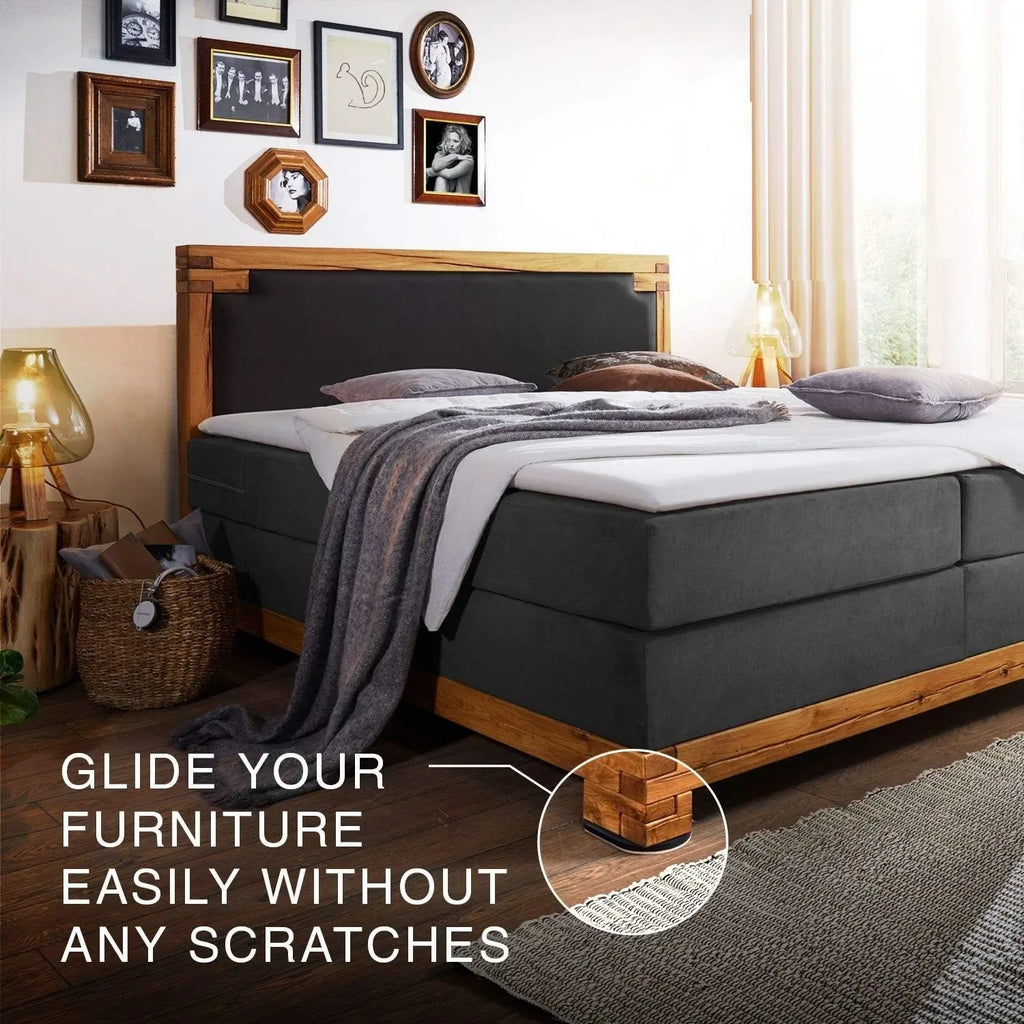 Felt Furniture Sliders Hardwood Floors - 4 PCS 6" x 3 1/2" Furniture Sliders - Heavy Duty Felt Sliders Hard Surfaces - Luvia