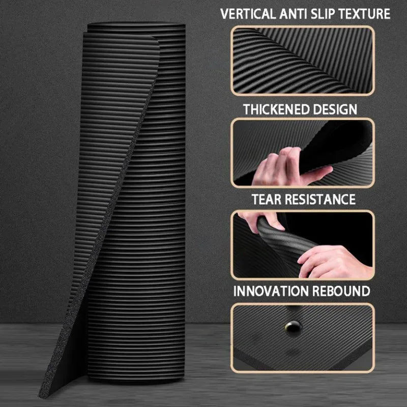 20mm Yoga Mat Extra Long and Thick Men's Specially Made High-quality Fitness Pilates Exercise and Health Fitness Mat - Luvia