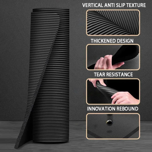 20mm Yoga Mat Extra Long and Thick Men's Specially Made High-quality Fitness Pilates Exercise and Health Fitness Mat - Luvia