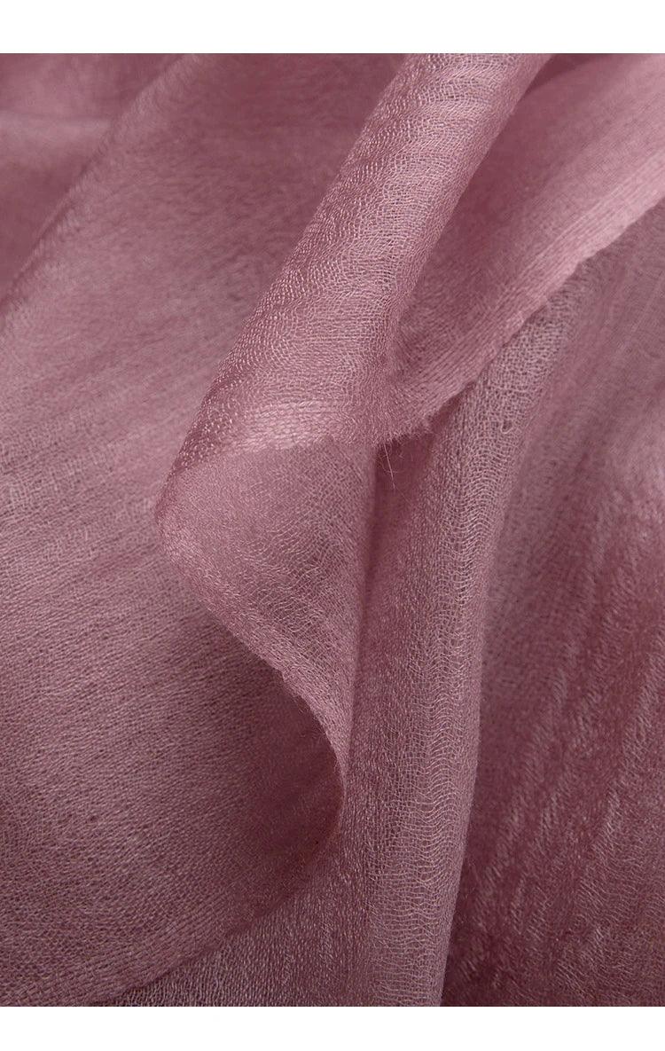 100% Cashmere Scarf Women Luxury Brand Warm Soft Wrap Shawl Large Size Fashion Pashmina Thin Scarf Summer Four seasons - Luvia
