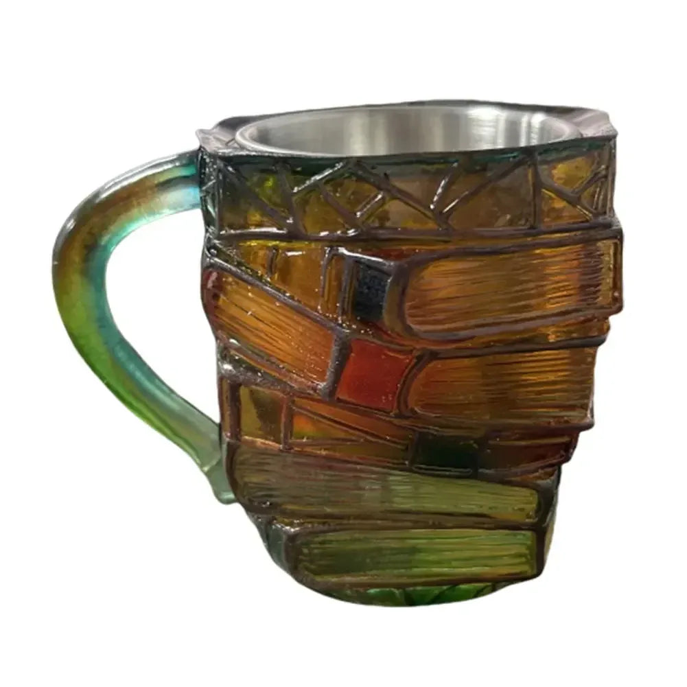 Novelty 3D Painted Books Coffee Mug Creative Drinking Cup Tea Cup Collection Gifts for Literature Lovers - Luvia