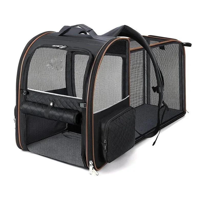 Expandable Pet Carrier Backpack For Small Cats And Dogs Airline Approved Foldable Dog Carrier With Comfortable Inner Padding - Luvia