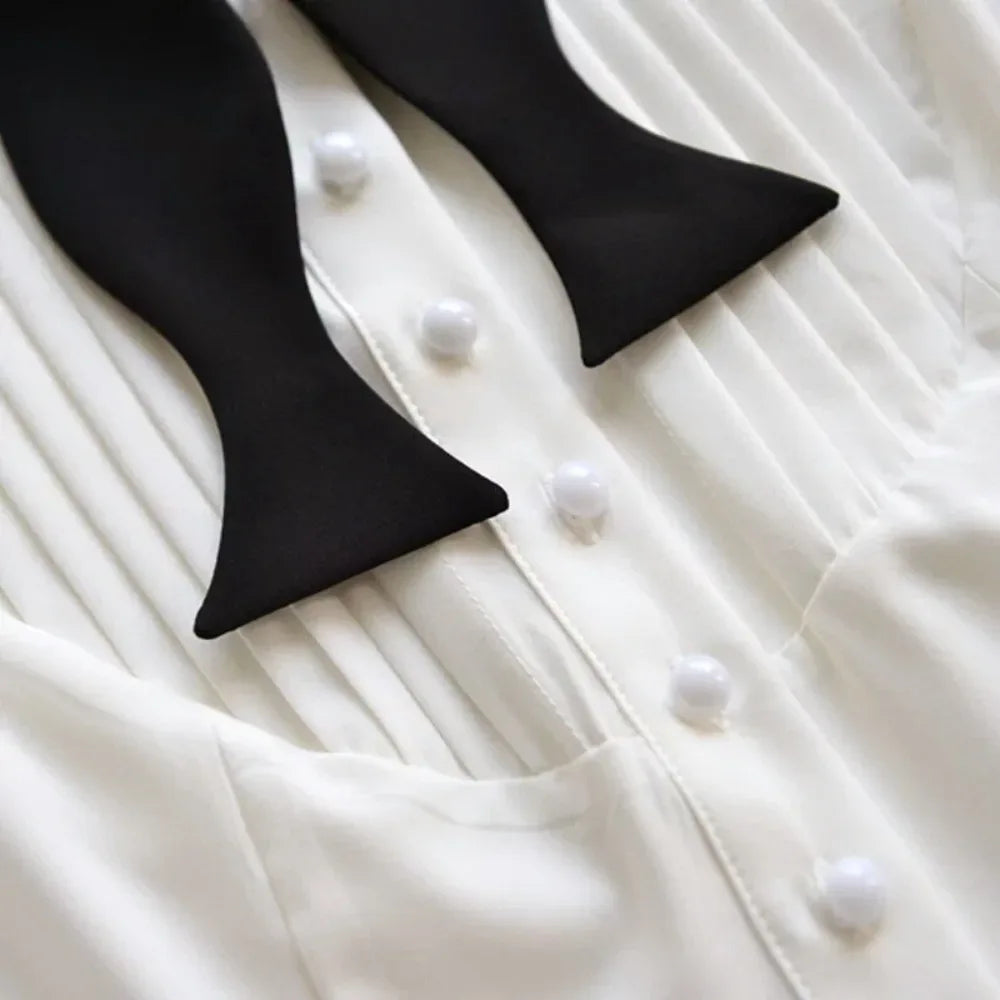 Men's Formal Pre-tied Adjustable Bow Tie Solid Color Elegant Wedding Party Event Bulk Wholesale Easy Wear British Style - Luvia