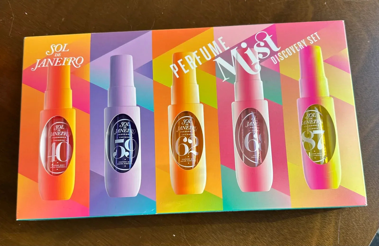 Brazilian Inspired Summer Scent Perfume Set 5 Piece Gift Set Tropical Beach Vacation Long Lasting Body Mist & Oil Mist - Luvia