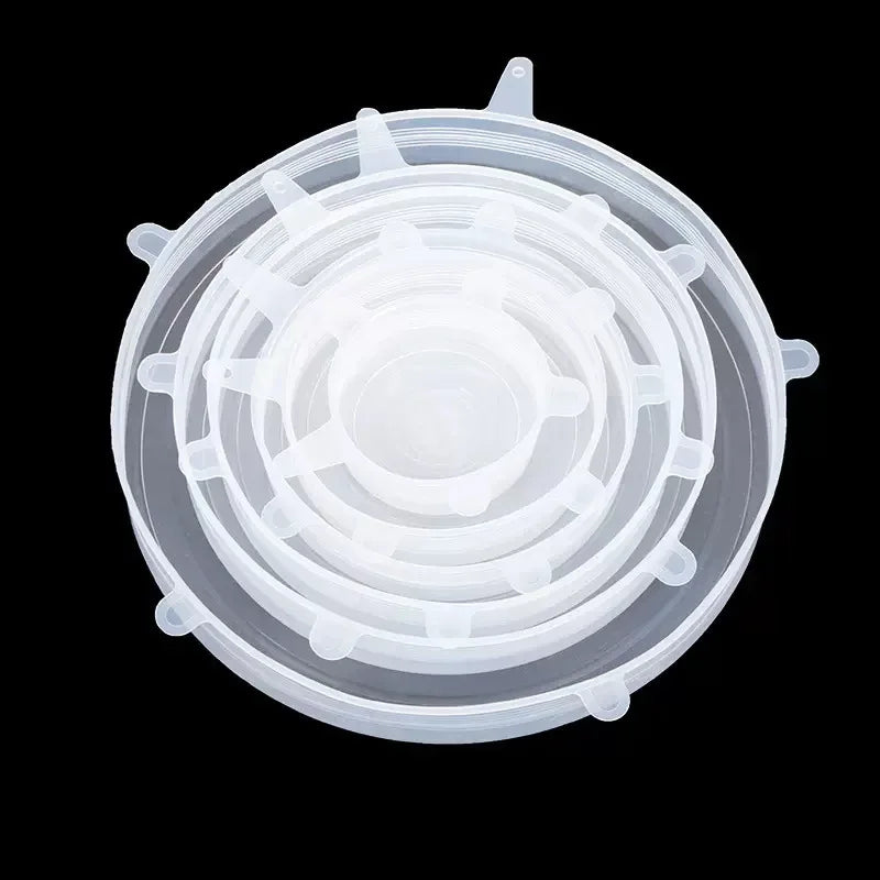 Silicone Cover Stretch Lids Reusable Airtight Food Wrap Covers Keeping Fresh Seal Bowl Stretchy Wrap Cover Kitchen Cookware - Luvia