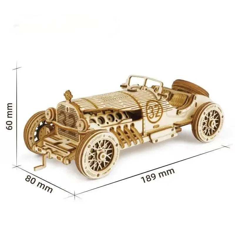 3D Wooden Car Puzzle，DIY Mechanical Model Kits for Adults ，Scale Model, Teens, Birthday Gift Idea Home Office Desk Decoration - Luvia