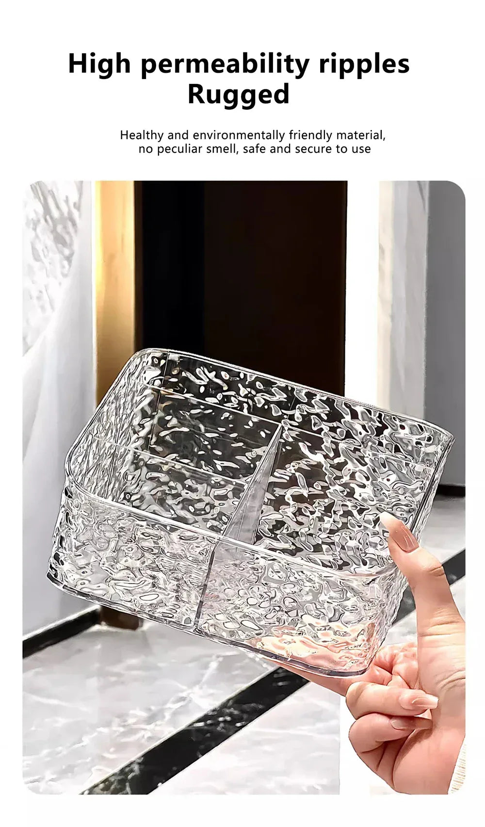 Cosmetic Organizer For Vanity Makeup Organizer Clear Acrylic Cosmetic Storage Box Perfume Holder Skincare Organiser For Lipstick - Luvia