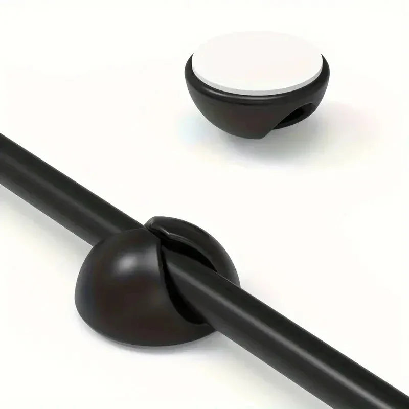 6-pack Cable Clips - Cable Organizer for Home, Office, and Car Charging - Desktop and Data Cable Management - Luvia