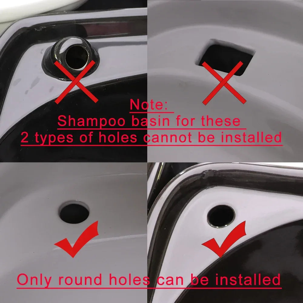 Salon Spa Waterfall Outlet Head Therapy Water Circulation Waterfall Frame for Shampoo Washbasin Accessory - Luvia