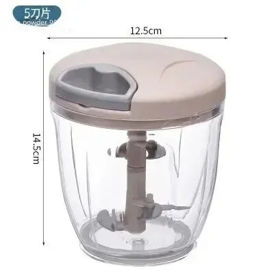 Home Kitchen Manual Ginger Grinder Garlic Mud Splasher Multifunctional Vegetable Cutter Handheld Meat Grinder Modern Minimalist - Luvia