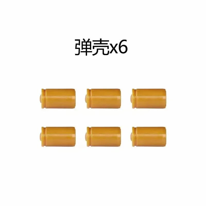 Building Block Pistol Shell Throwing Continuous Firing Airsoft Blowback Empty Hanging Toy Gun Outdoor CS Weapon for Boys Adult - Luvia