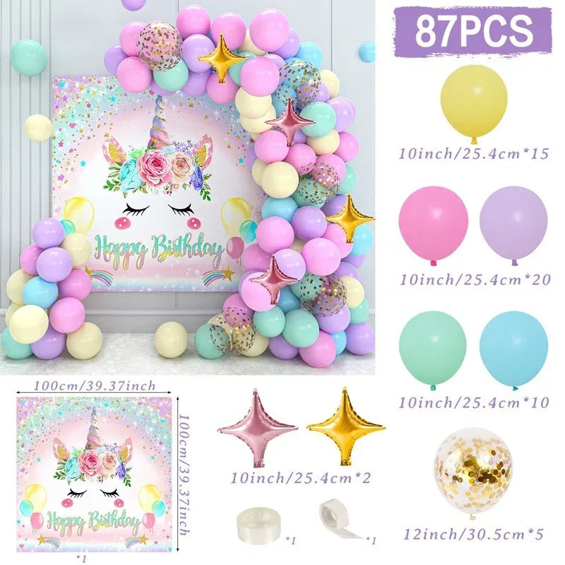 Balloon Garland Arch Kit Birthday Party Decoration Girl Birthday Foil Balloon Baby Shower Decor Globos Wedding Party Supplies - Luvia