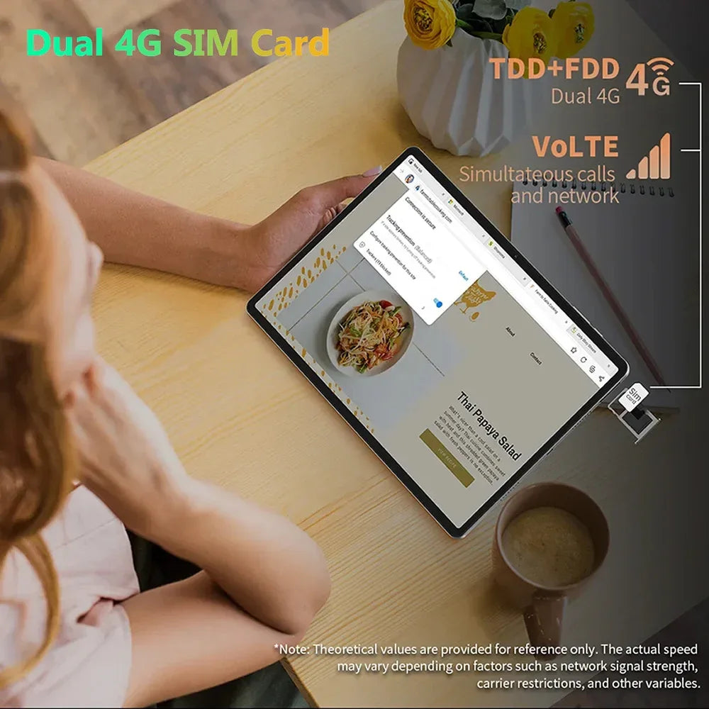 Nenmone Mpad15 14 inch Tablet 2 In 1 Tablet Laptop 14" Octa Core 16GB RAM 512GB ROM Android14 Tablet With Keyboard 2.4G/5G WiFi - Luvia