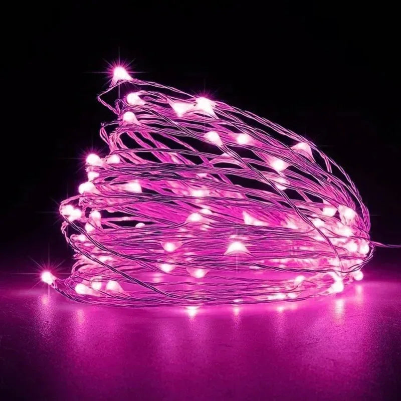 Fairy Light String Led Copper Wire String Light 1/2/3/5/10/30M USB/Battery Powered For Bedroom Garden Party Wedding Decoration - Luvia