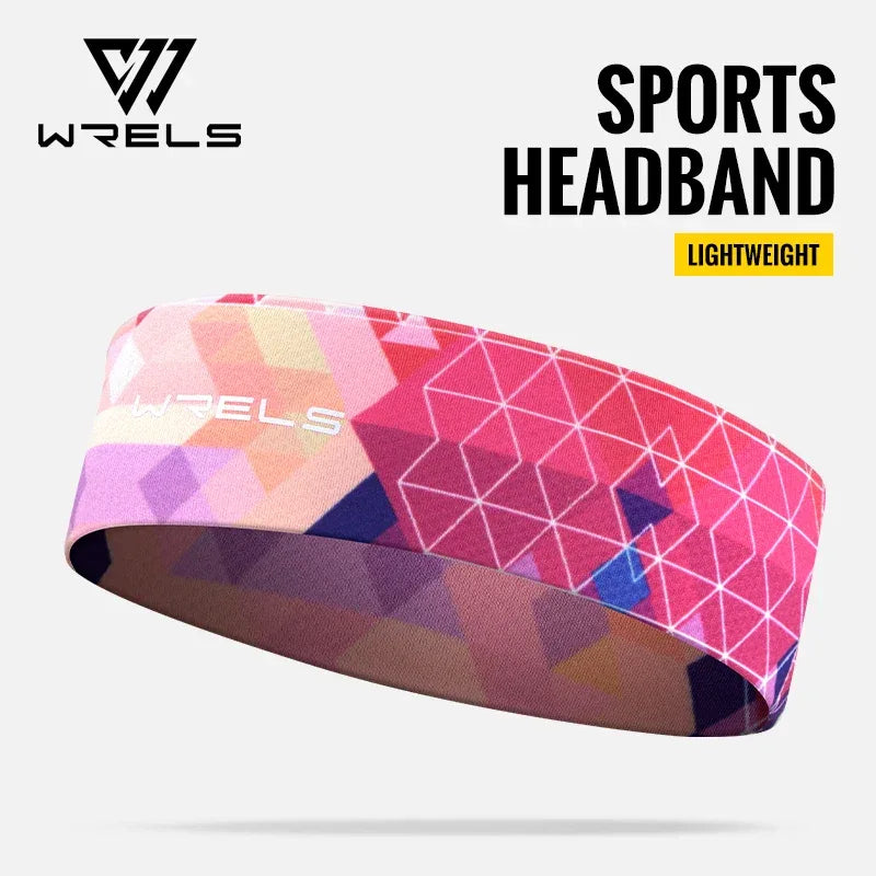 WRELS Sports Sweatband Moisture Wicking Workout Sweatbands for Running Yoga Quick Drying Elastic Fashion Fitness Sweat Hairband - Luvia