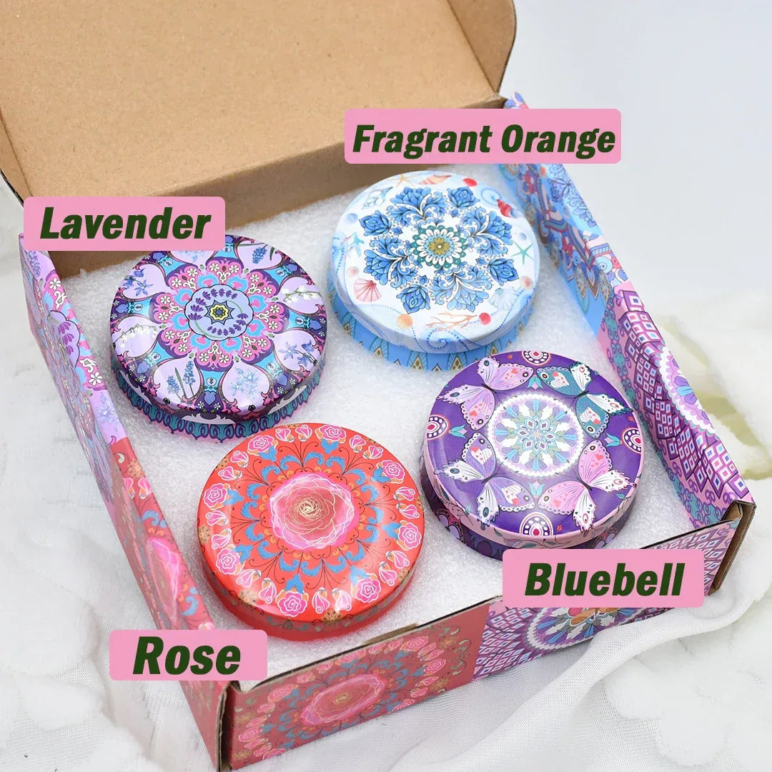 1Pack Scented Candle set gift fragrance candle jar smokeless romantic incense aromatherapy candle stonedried soy wax - Luvia