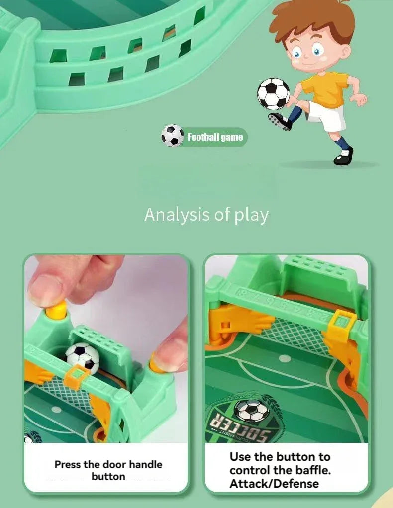 Football Table Mini Tabletop Interactive Game, Soccer Tabletops Competition Sports Games Desktop Catapult Toys for Family Game - Luvia