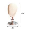 Wig Head Model Multifunctional Wig Making Hat Display Stand for Home Salon Styling Drying Hairdresser Training Jewellery - Luvia