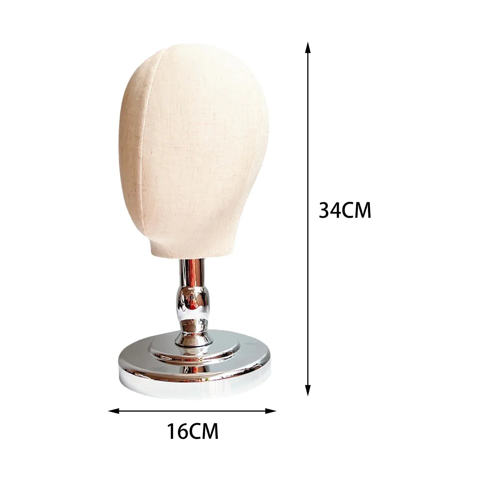 Wig Head Model Multifunctional Wig Making Hat Display Stand for Home Salon Styling Drying Hairdresser Training Jewellery - Luvia