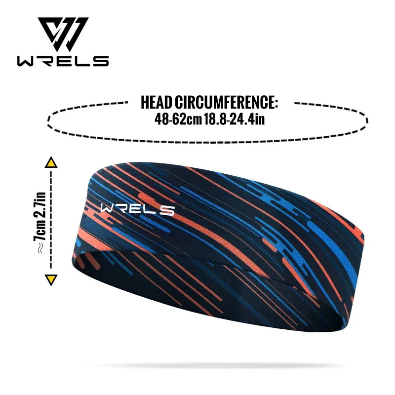 WRELS Sports Sweatband Moisture Wicking Workout Sweatbands for Running Yoga Quick Drying Elastic Fashion Fitness Sweat Hairband - Luvia