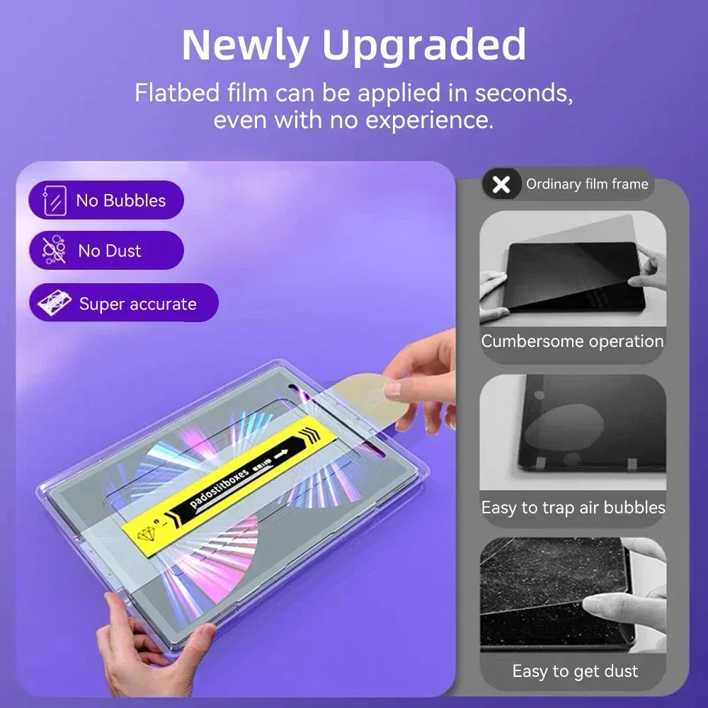 Tempered Glass Screen Protector for iPad Air M2 M3 2025 iPad Pro 11 13 M4 iPad 5 6 7 8 9 10th Gen iPad Air 4 5 iPad Mini 6 7 - Luvia