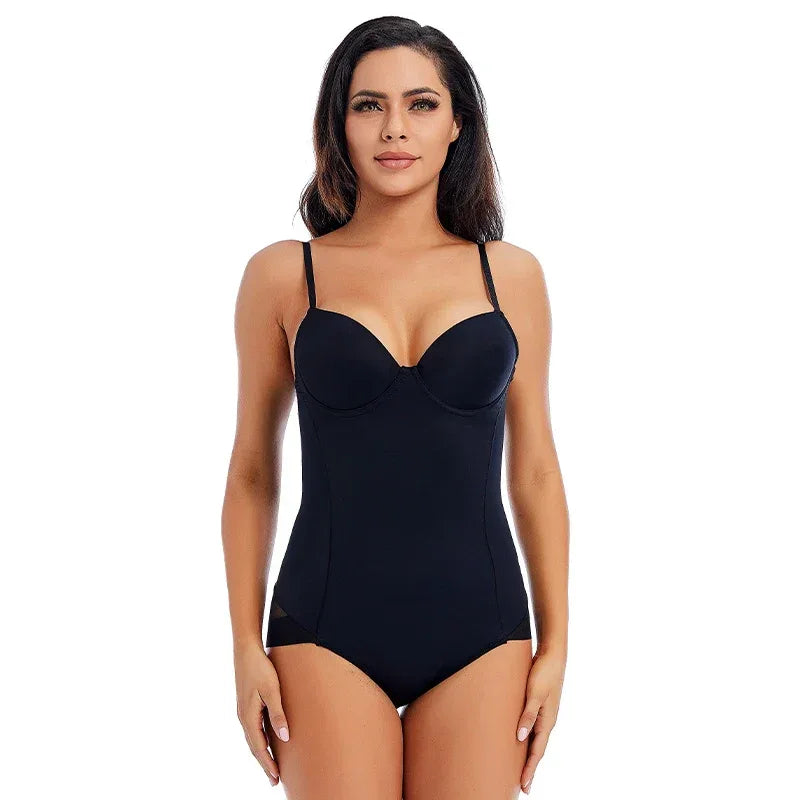 Bodysuit Women Shapewear Body Shaper With Cup Compression Bodies Belly Sheath Waist Trainer Reductive Slimming Underwear - Luvia