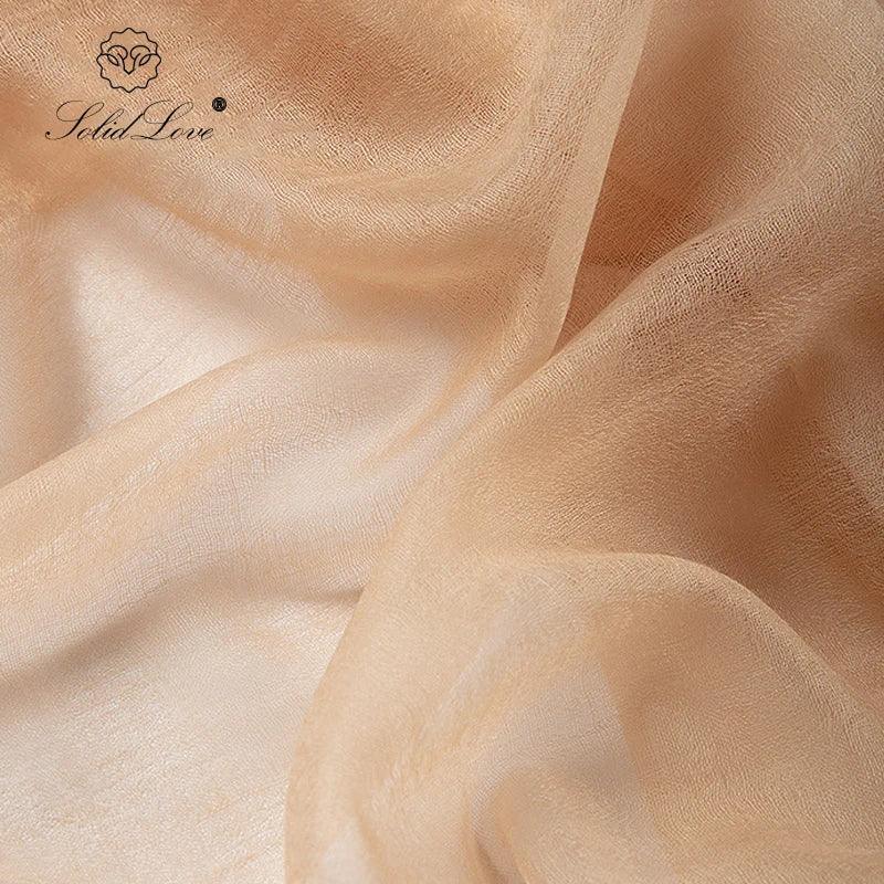 100% Cashmere Scarf Women Luxury Brand Warm Soft Wrap Shawl Large Size Fashion Pashmina Thin Scarf Summer Four seasons - Luvia