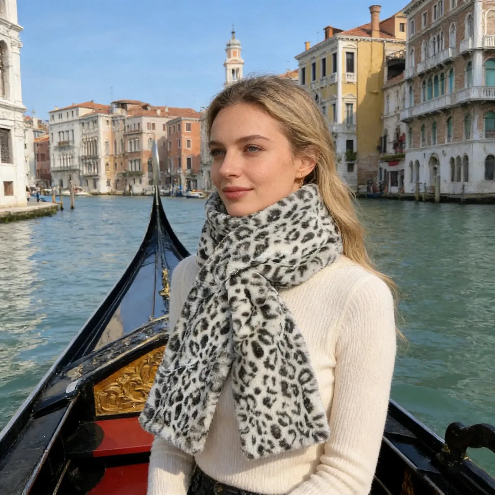 Faux Scarf With A Hidden Zippered Pocket For Storing Your Phone And Valuables. - Luvia