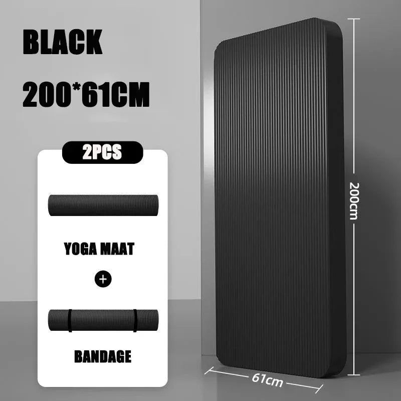 20mm Yoga Mat Extra Long and Thick Men's Specially Made High-quality Fitness Pilates Exercise and Health Fitness Mat - Luvia